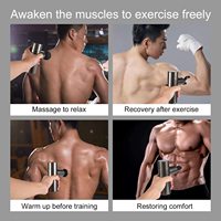 Masaż pistolet Mini kieszeń masażer głębokie mięśnie wibracje ulga ból relaks Fitness terapia do masażu ciała relaks 5